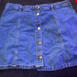 Blue jean skirt